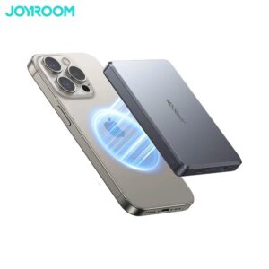 Batterie Externe Power Bank Sans Fil Magnétique JOYROOM JR-PBM08 Pro Ultra Fine 10000mAh 22.5W Titane Naturel