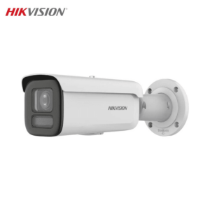 Caméra de Surveillance IA Hikvision DS-2CD2647G2HT-LIZS Bullet 4MP Smart Hybrid Light, ColorVu & AcuSense Blanc