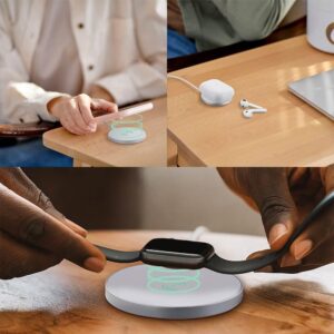 Chargeur à Induction MagSafe T'nb CHW3IN1 15W Blanc