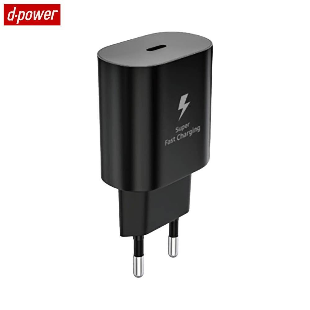 Chargeur Secteur USB-C d-power J8544B 25W Noir – Image 2