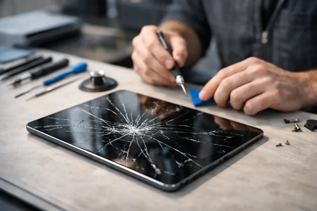 Écran iPad fissuré réparation - que faire ?