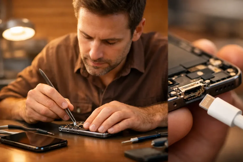 Réparer prise charge iPhone sans attendre