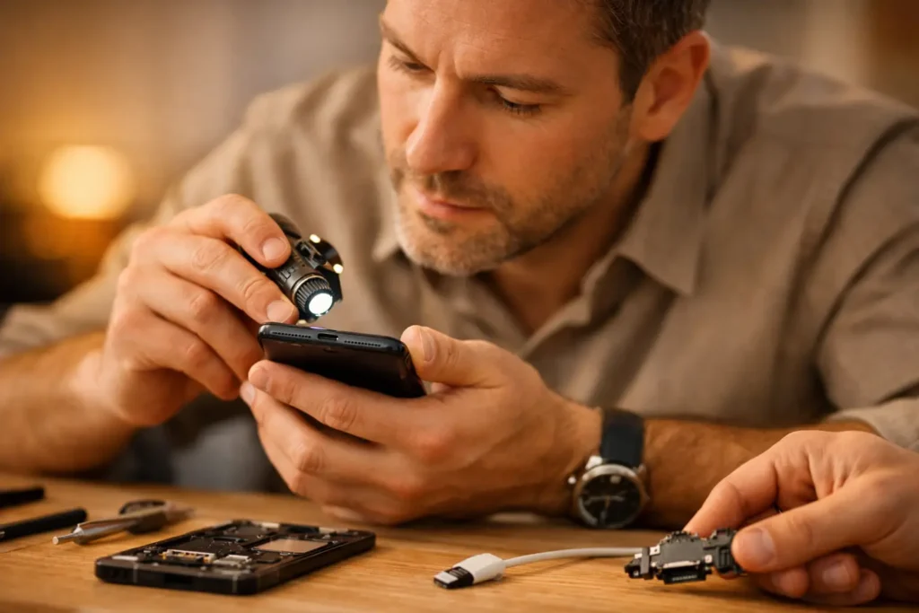 Quand remplacer le port de charge d’un téléphone ?