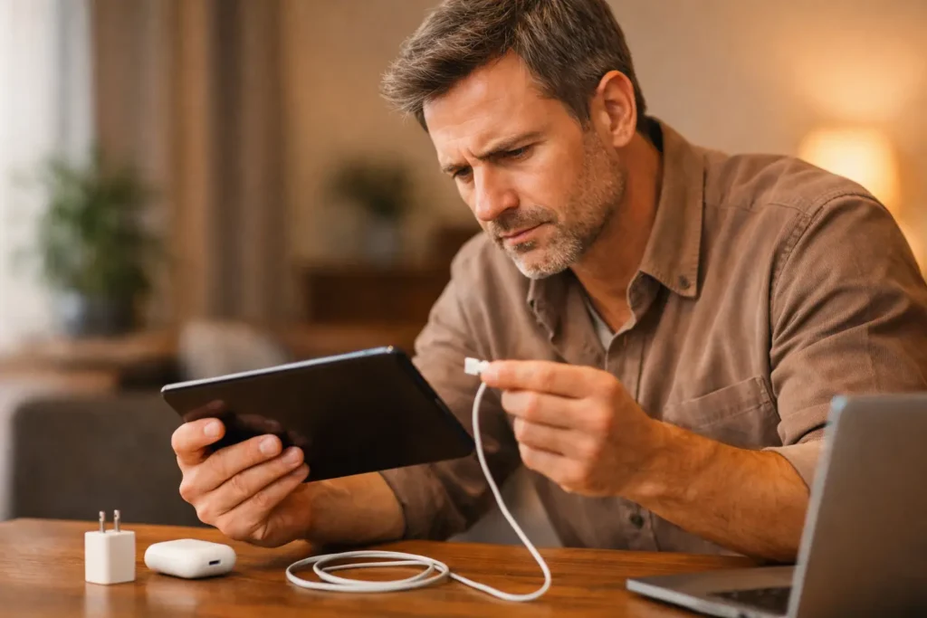 Résoudre une tablette qui ne charge plus