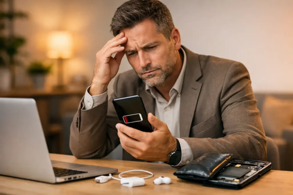 5 signes d’une batterie de téléphone usée