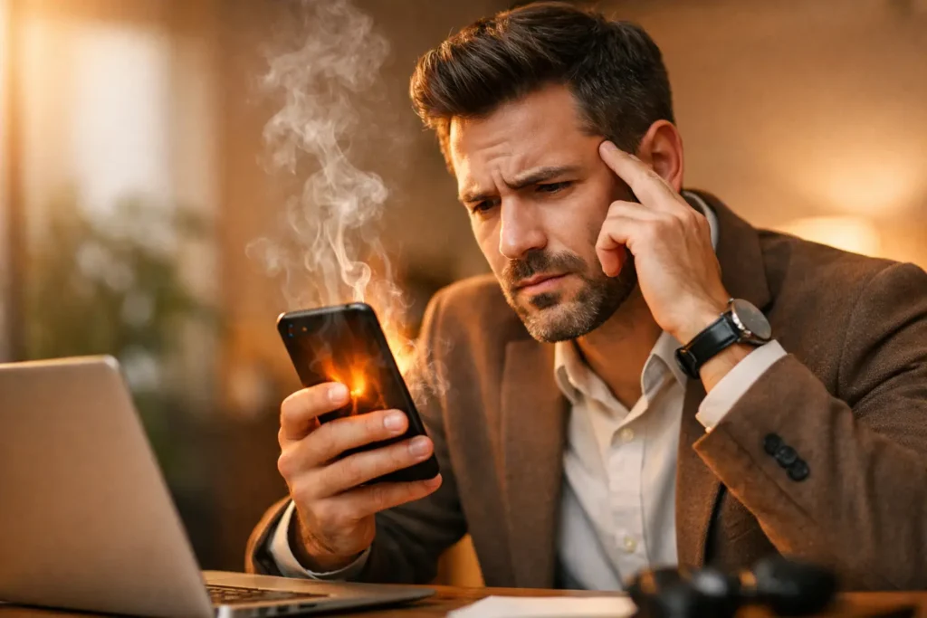 Pourquoi mon téléphone chauffe vite ? Les causes